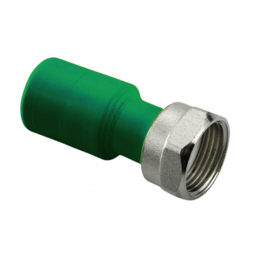 муфта пп с накидной гайкой d32-1″ antifire green