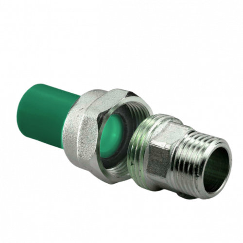 муфта комбинированная разъемная пп d40-1 1/2″нр green  antifire